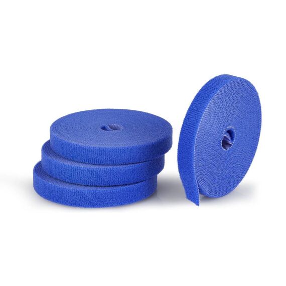 StarTech HKLP1505BL4PK Hook-and-Loop Tie Roll 4-Pack Blue