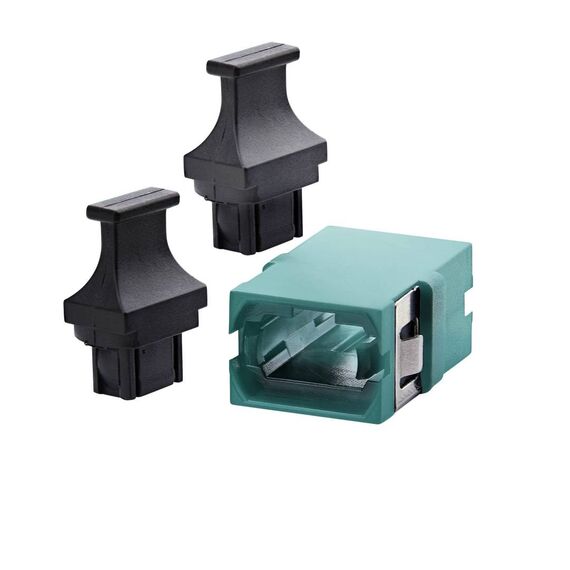 StarTech.com MPO/MTP Fiber Coupler Male to Female Aqua