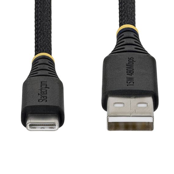StarTech.com USB-A to USB-C Cable 15W 1m Black