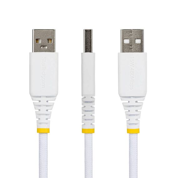 StarTech.com USB-A to USB-C Cable 15W 1m White