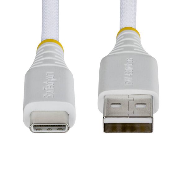 StarTech.com USB-A to USB-C Cable 15W 1m White