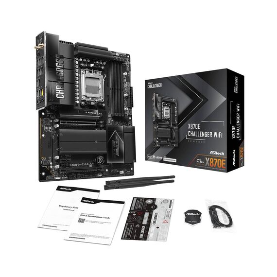 ASRock X870E Challenger WiFi AM5 ATX DDR5 USB4 Wi-Fi 7