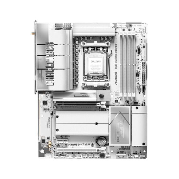 ASRock X870E Challenger WiFi White AM5 ATX DDR5 USB4 Wi-Fi 7