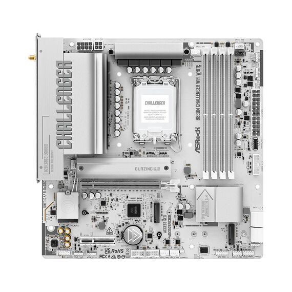 ASRock B860M Challenger WiFi White LGA1851 mATX DDR5 Wi-Fi 7
