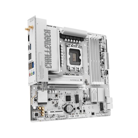 ASRock B860M Challenger WiFi White LGA1851 mATX DDR5 Wi-Fi 7