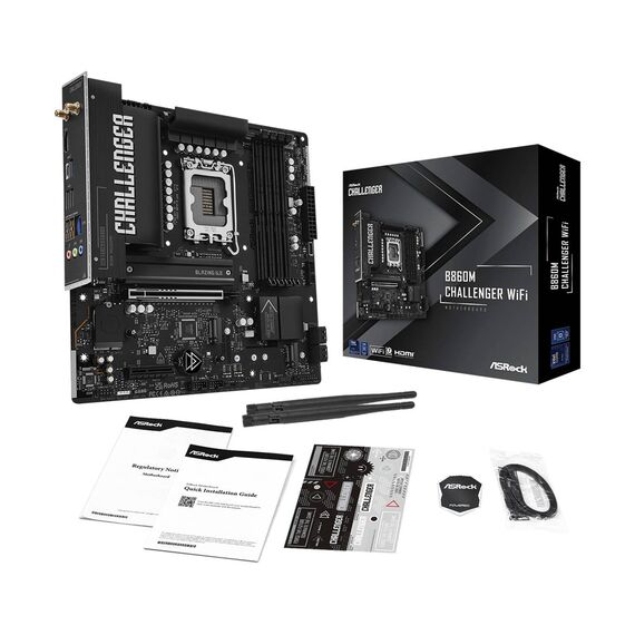 ASRock B860M Challenger WiFi LGA1851 mATX DDR5 Wi-Fi 7