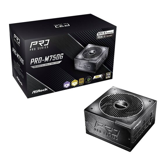 ASRock PRO-M750G 750W 80+ Gold ATX Modular PSU
