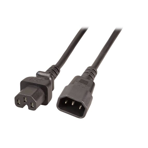 EFB EK585.1V2 Hot Appliance Cable C14 to C15 1 m Black