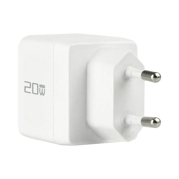 EFB G201A1CE 20W GaN USB-C + USB-A Charger White