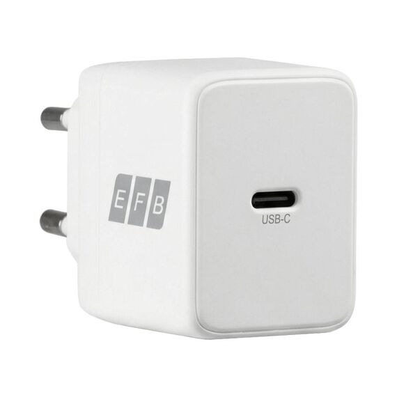 EFB G201CE 20W GaN USB-C Charger with 2 m Cable White