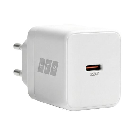 EFB G301CE 30W GaN USB-C Charger with 2 m Cable White