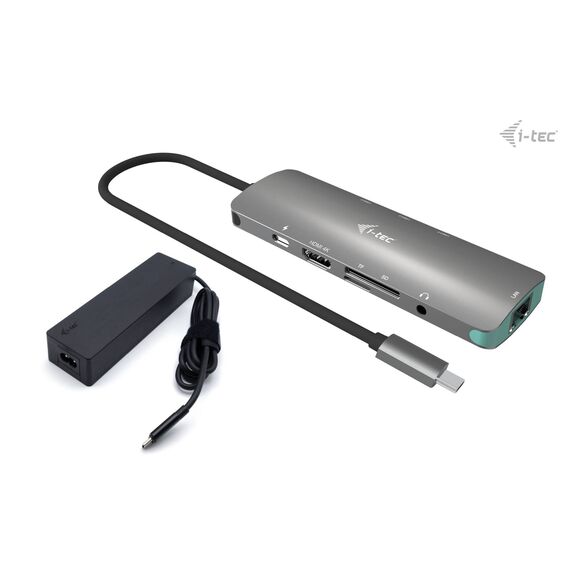 i-tec C31NANOLANPD100 USB-C Nano Dock 4K + 100W Charger