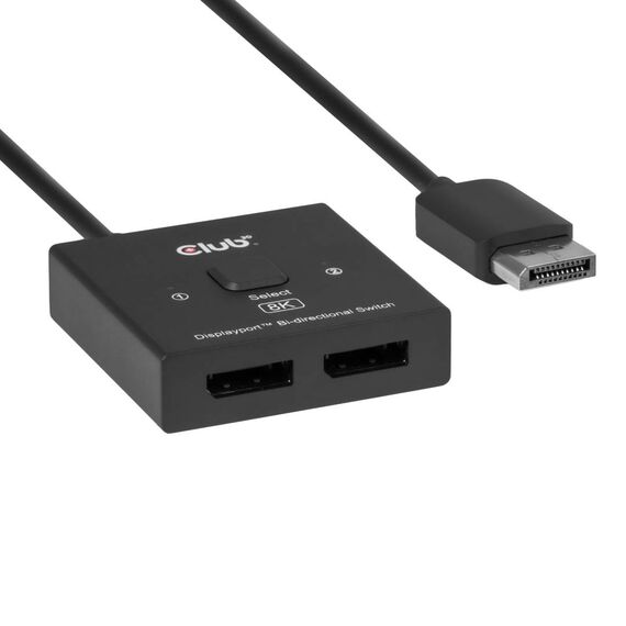 Club 3D CSV-1009 DisplayPort 2-in-1 Bi-Directional Switch 8K