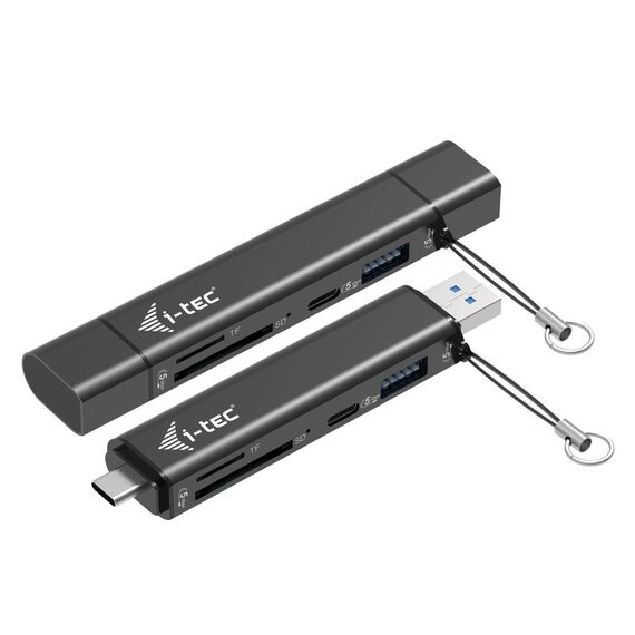 i-tec CADONGLEUSBSD USB-C/A Dongle SD/microSD + 2x USB