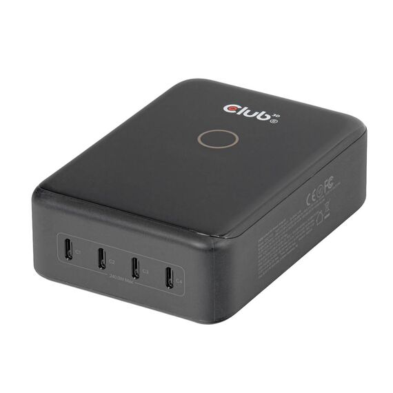 Club 3D CAC-1933 4-Port USB-C Charging Station 240W GaN
