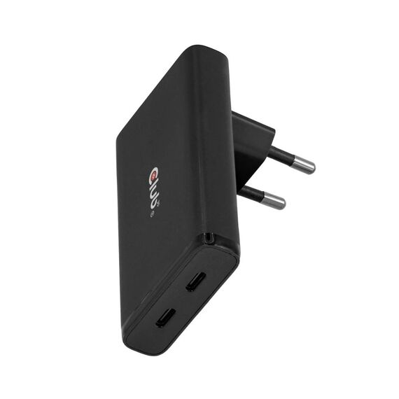 Club 3D CAC-1935 Slim 65W GaN Dual USB-C Charger