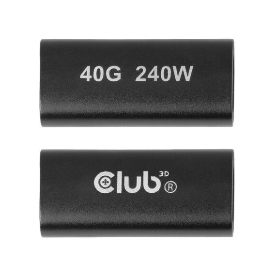 Club 3D CAC-2507 USB-C F/F Coupler 40Gbps 240W 8K60