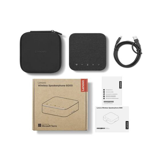 Lenovo Wireless Speakerphone 6000 Bluetooth USB Black