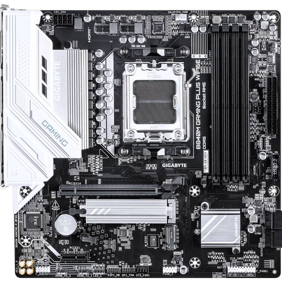 Gigabyte B840M GAMING PLUS WIFI6E AM5 mATX DDR5 White