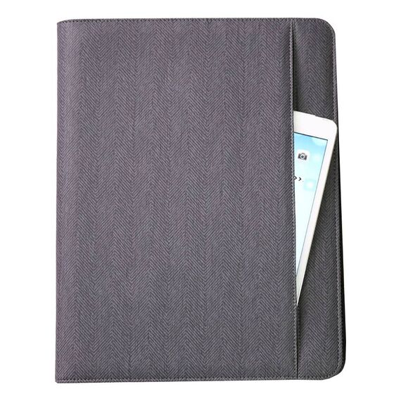 Genie 12668 A4 Black Zipper Conference Folder