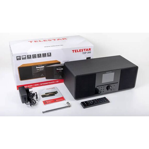 TELESTAR TOP 300 DAB+ Internet Radio with CD Black
