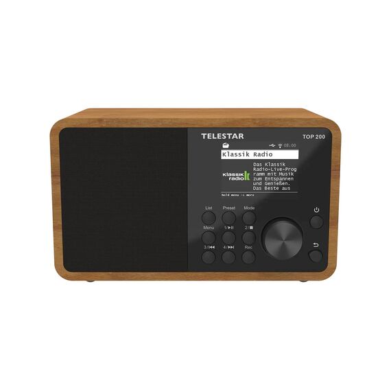 TELESTAR TOP 200 Wood DAB+ Internet Radio Wood