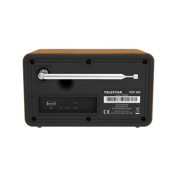 TELESTAR TOP 200 Wood DAB+ Internet Radio Wood