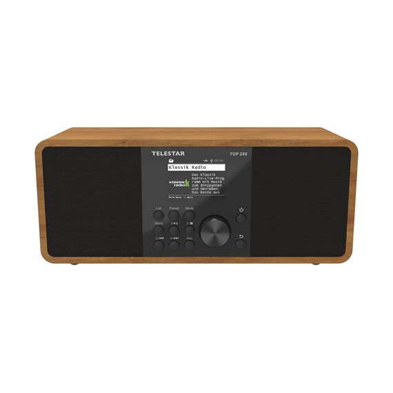 TELESTAR TOP 250 Wood DAB+ Internet Radio Stereo Wood