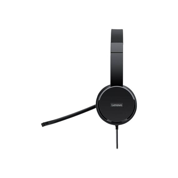 Lenovo 100 Mono USB Headset USB-A Rotatable Boom Mic