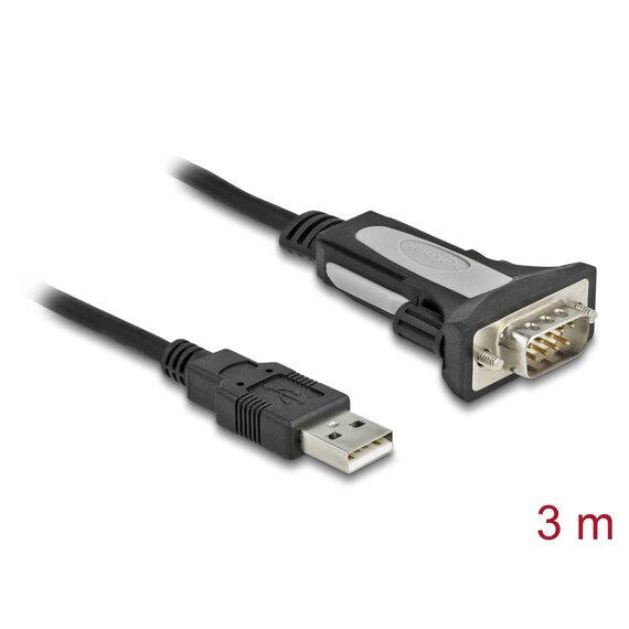 DeLOCK Adapter USB Type-A to 1 x serial RS-232 DB9 - USB  | 65962