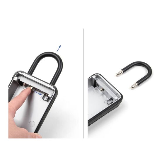 Delock 20933 Key Safe with Shackle and Combination Lock