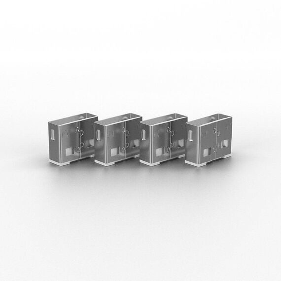 Lindy 40454 USB-A Port Blocker Kit White 1 Key 4 Locks