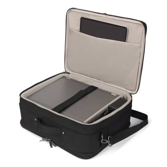 DICOTA Multi Twin FIVE D32164-RPET Black Laptop Bag