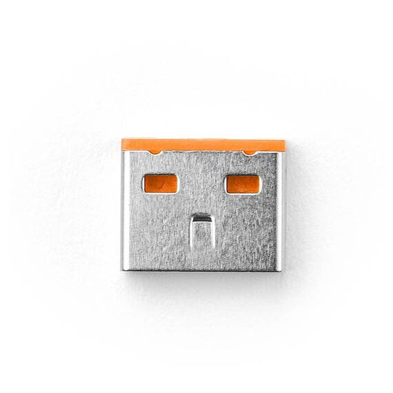 Smart Keeper UL03PKOR USB-A Port Lock Orange 6 Pack + Key
