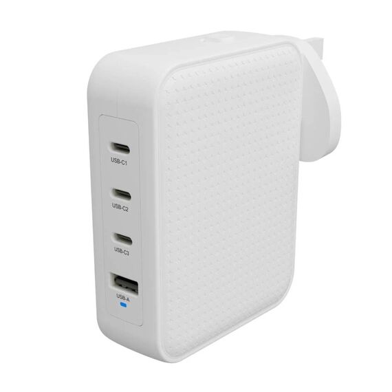 Targus HyperJuice 145W GaN Travel Charger 4-Port White