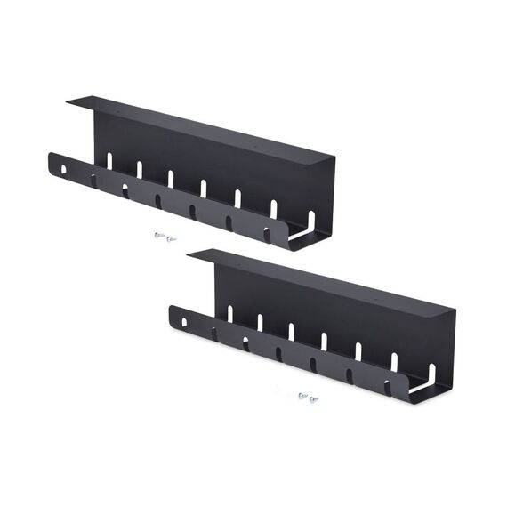 StarTech Under-Desk Cable Tray 2-Pack Steel Black