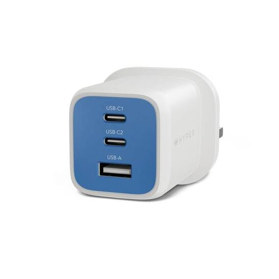 Hyper HyperJuice Flex 65W GaN Charger EU Blue