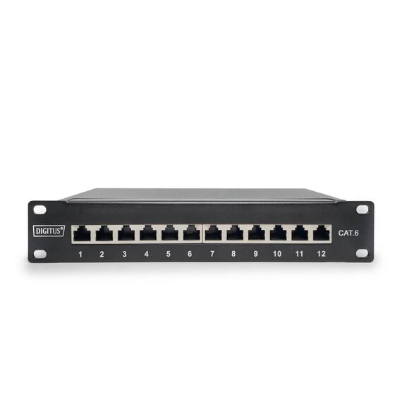 DIGITUS DN-91612S Cat 6 12-Port 10" Patch Panel