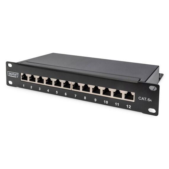 DIGITUS DN-91612S-EA Cat 6A 12-Port 10" Patch Panel
