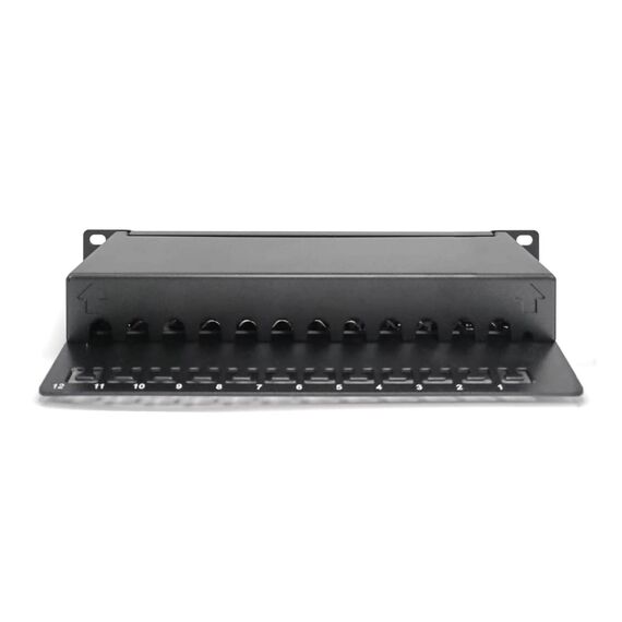 DIGITUS DN-91612S-EA Cat 6A 12-Port 10" Patch Panel