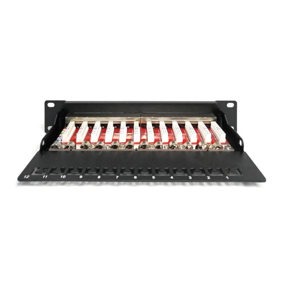 DIGITUS DN-91612S-EA Cat 6A 12-Port 10" Patch Panel