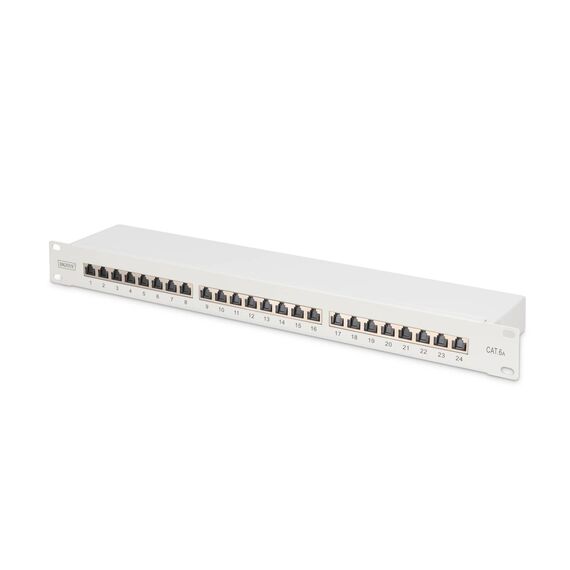 DIGITUS DN-91624S-EA Cat 6A 24-Port 1U Patch Panel Grey