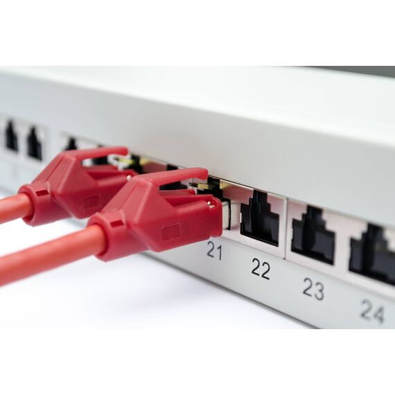 DIGITUS DN-91624S-EA Cat 6A 24-Port 1U Patch Panel Grey