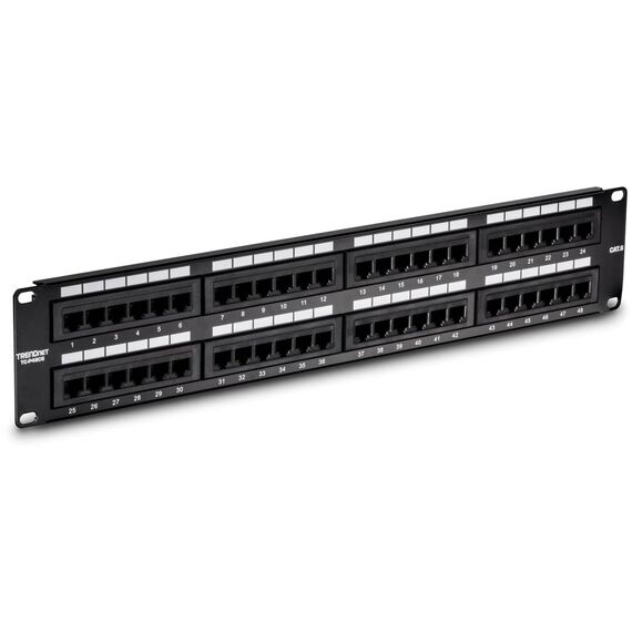 TRENDnet TC-P48C6 Cat6 UTP 48-Port 2U Patch Panel