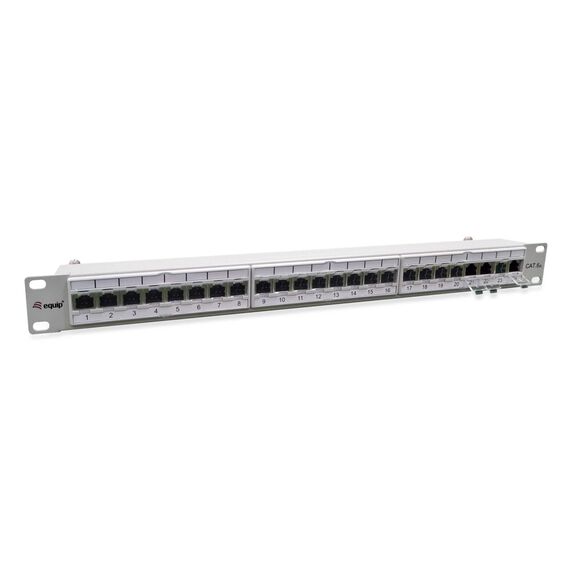 equip 326524 Premium Cat 6A Shielded 24-Port 1U Grey