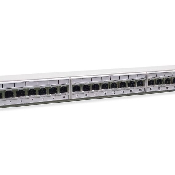 equip 326524 Premium Cat 6A Shielded 24-Port 1U Grey