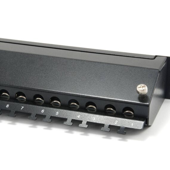 equip 326624 Premium Cat 6A Shielded 24-Port 1U Black