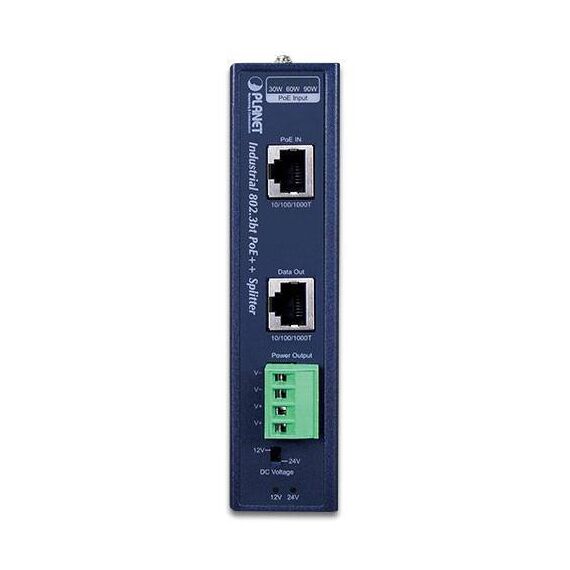 PLANET IPOE-173S Industrial 802.3bt PoE++ Splitter 70W