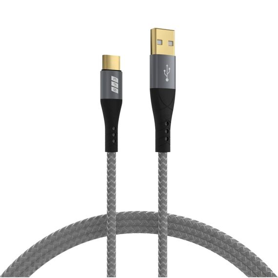 EFB USB-A to USB-C Cable 3 m 60 W Braided Grey