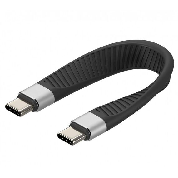 Techly USB4 40 Gbps USB-C Flat Cable 12.4 cm 100 W